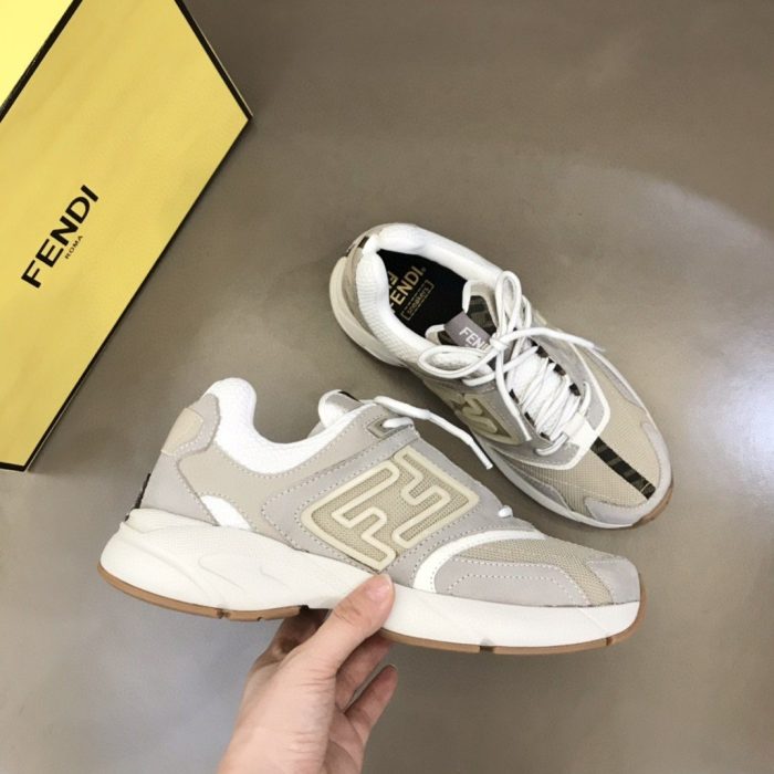 FD Fendi Faster 女式灰色运动鞋