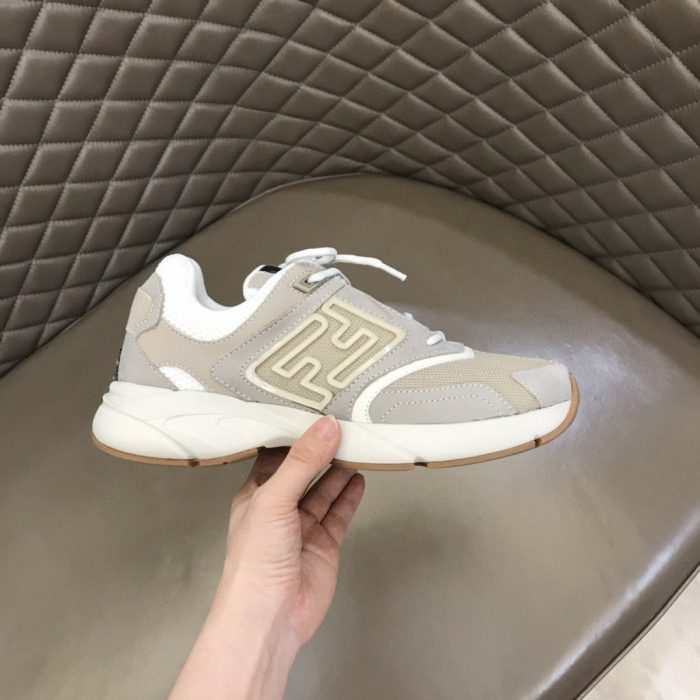 FD Fendi Faster 女式灰色运动鞋