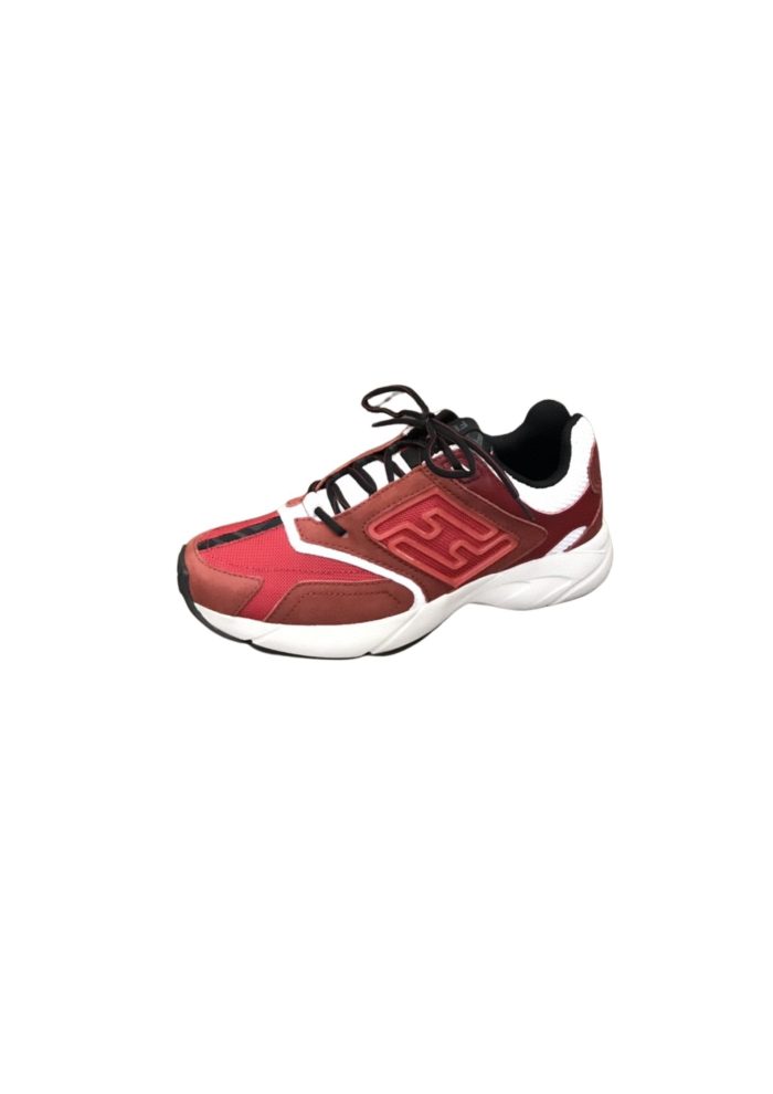 FD Fendi Faster 女式运动鞋酒红色 7E1555AKX6F1ICI