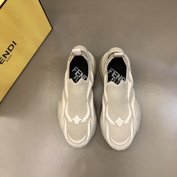 FD Fendi Flow 女式 Flow 跑步运动鞋米色 7E1504AHI8F0EJB