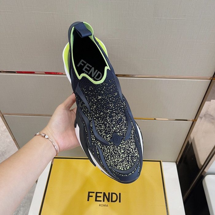 FD Fendi Flow 女式跑步运动鞋蓝色 7E1504AKX3F1IXP