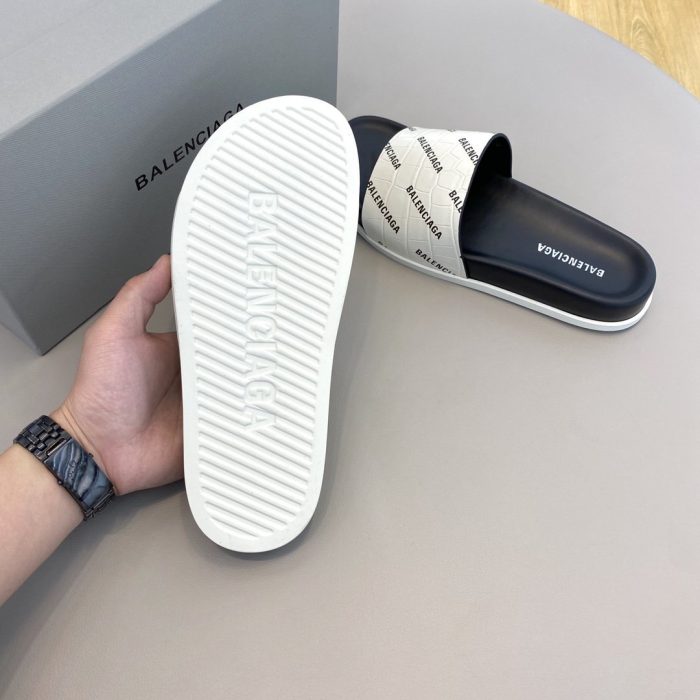 Balenciaga 男士白色拖鞋