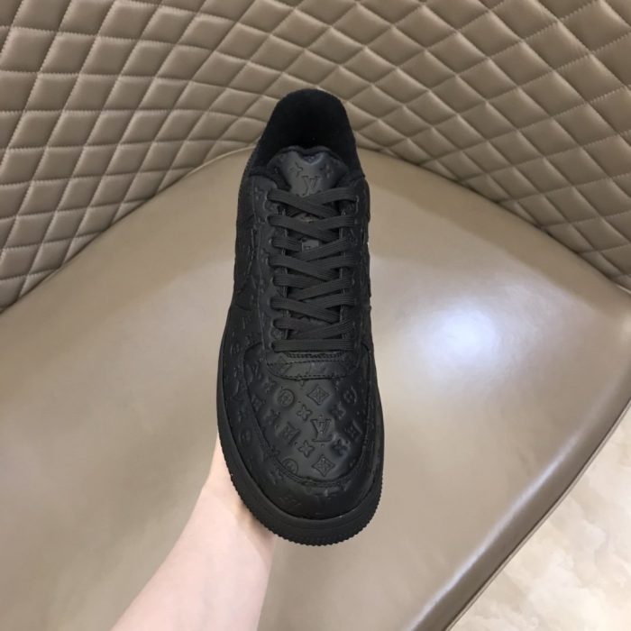 高仿Louis Vuitton 和 Nike Air Force 1 By Virgil Abloh 男式黑色-无烟煤色，男鞋 1A9VD6