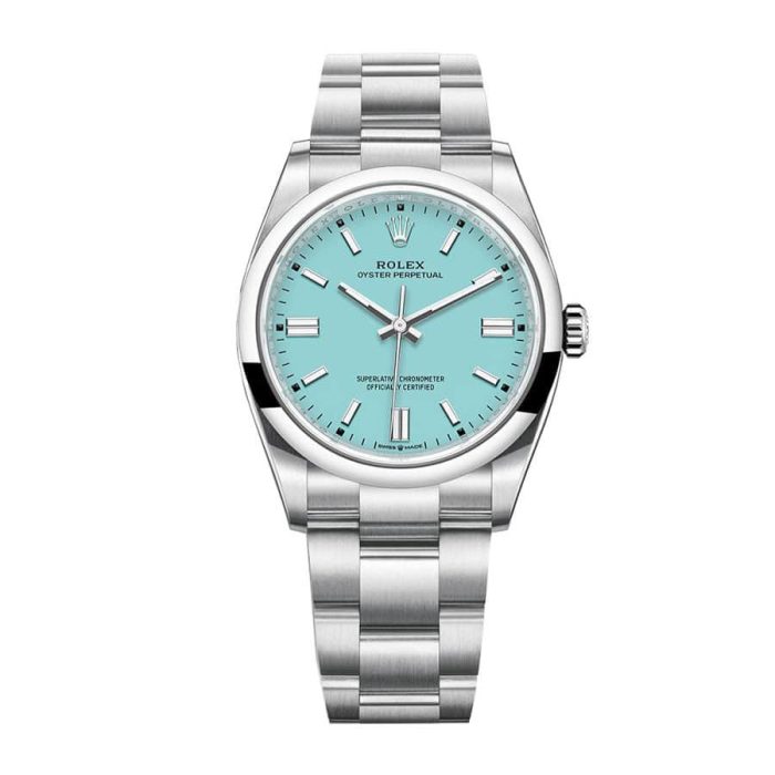 劳力士 Oyster Perpetual Aqua Dial 126000