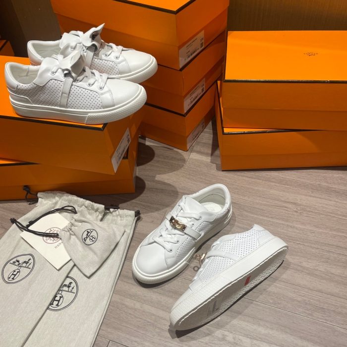 爱马仕 Day 女式运动鞋白色 H212257Z 90355