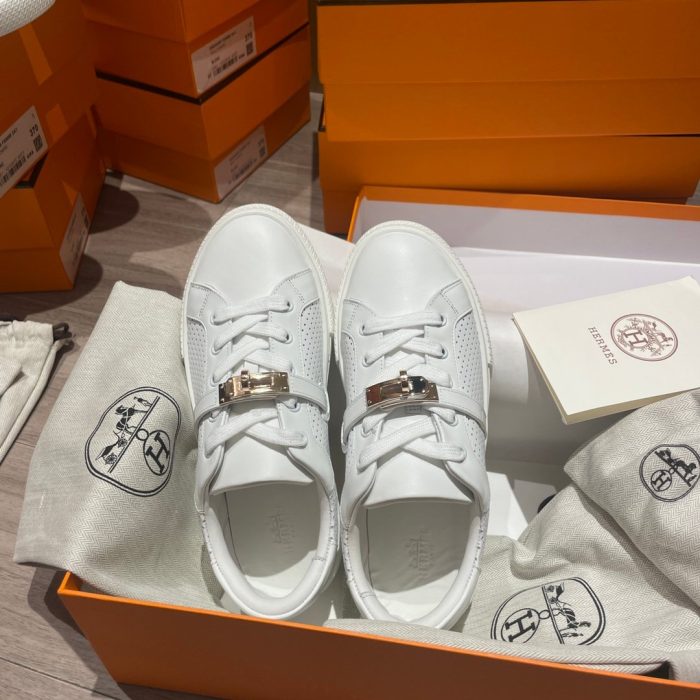 爱马仕 Day 女式运动鞋白色 H212257Z 90355