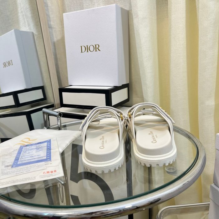 Christian Dior 女式 DiorAct 拖鞋 白色 女式 CD KCQ718LAB_S03W