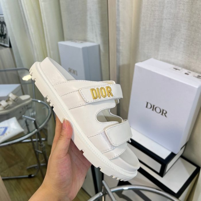 Christian Dior 女式 DiorAct 拖鞋 白色 女式 CD KCQ718LAB_S03W