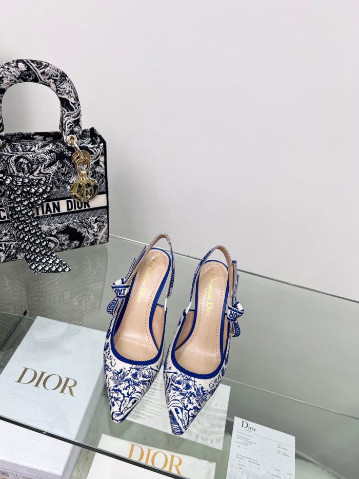 Christian Dior 女式 J'Adior 露跟高跟鞋亮蓝色 CD KCP762TJU_S60W