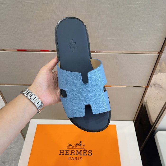 Hermes 伊兹密尔男士浅蓝色凉鞋