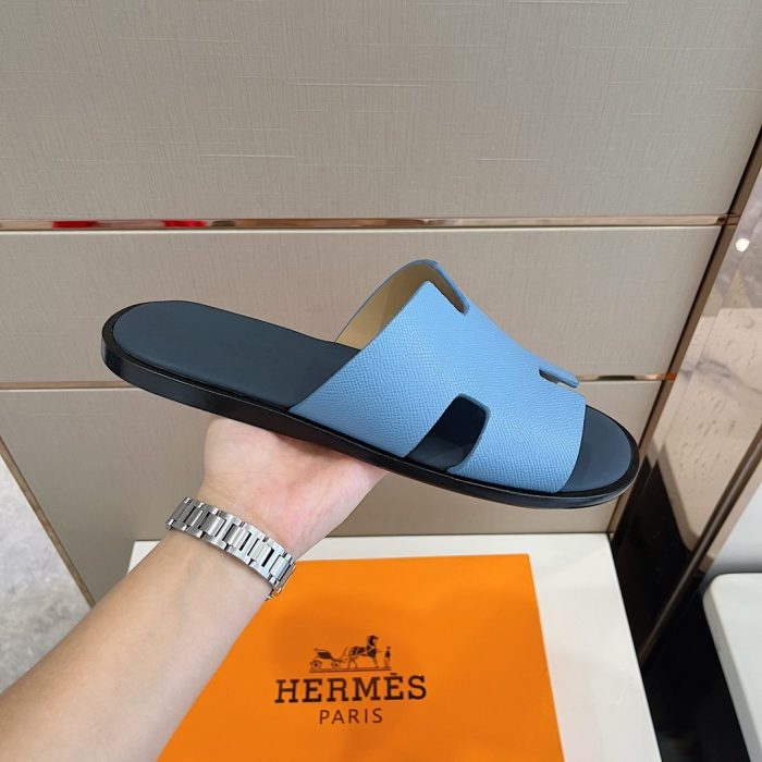 Hermes 伊兹密尔男士浅蓝色凉鞋