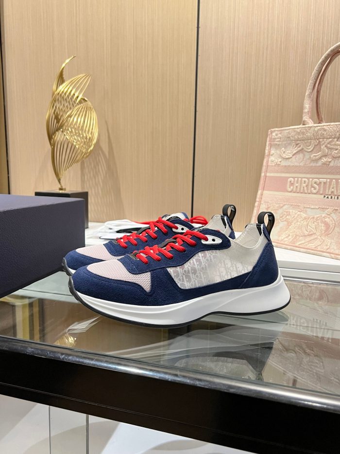 Christian Dior 女式 B25 Runner 运动鞋蓝色 女式 CD