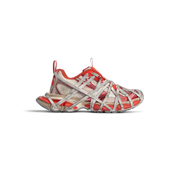Mens 3xl Extreme Lace Sneaker  in Orange/beige
