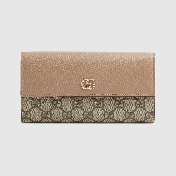 GG Marmont Bi-Color Continental Wallet