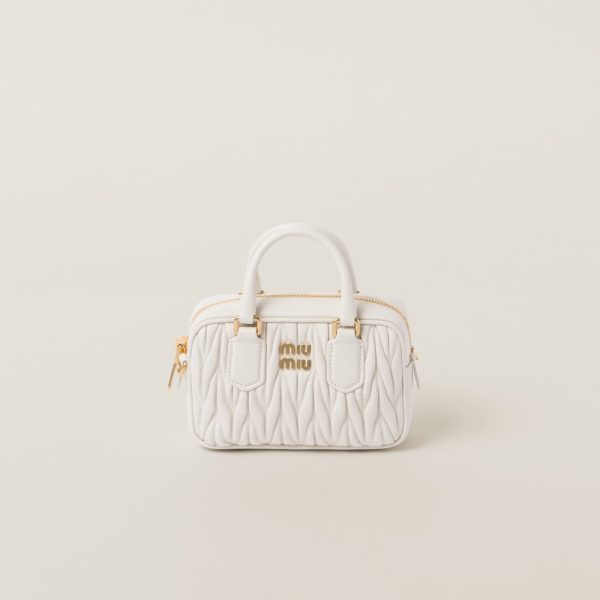 Arcadie Matelassé nappa leather micro-bag