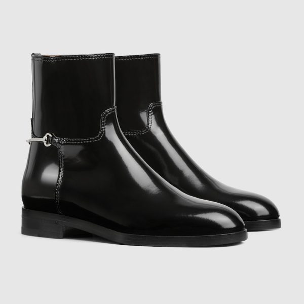 Womens slim Horsebit ankle boot