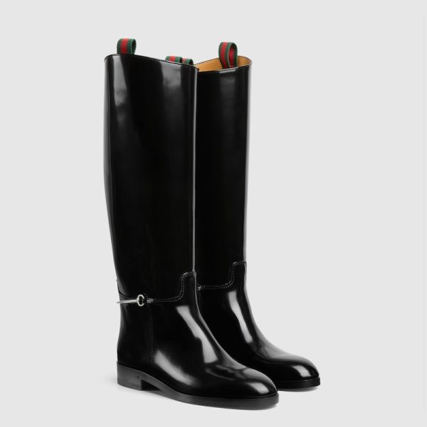 Womens slim Horsebit boot