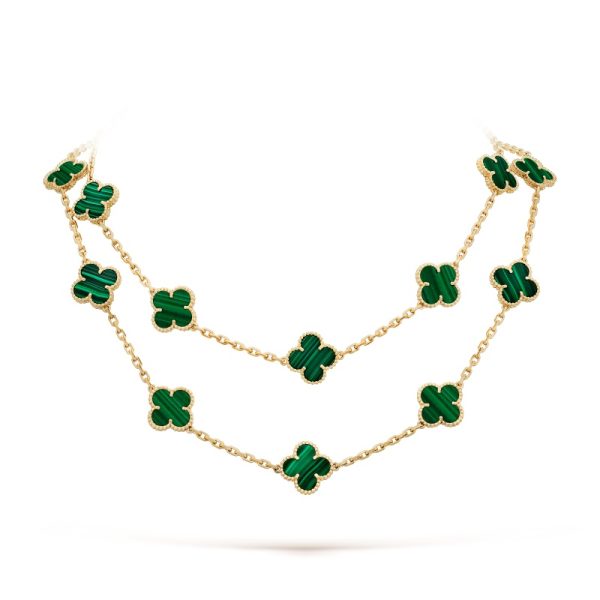 Vintage Alhambra long necklace, 20 motifs