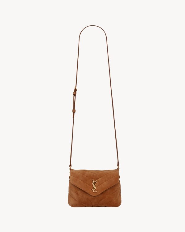 YSL Toy Loulou In Quilted Suede
