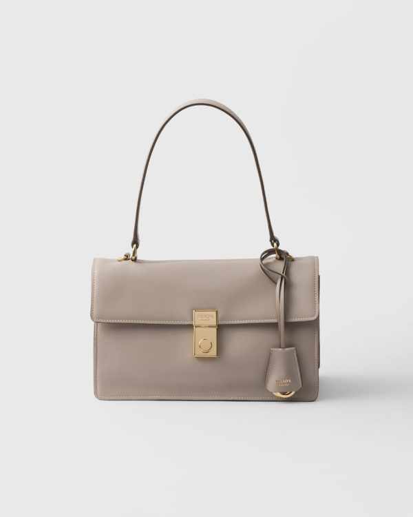 Prada Soft Sound Medium Leather Shoulder Bag