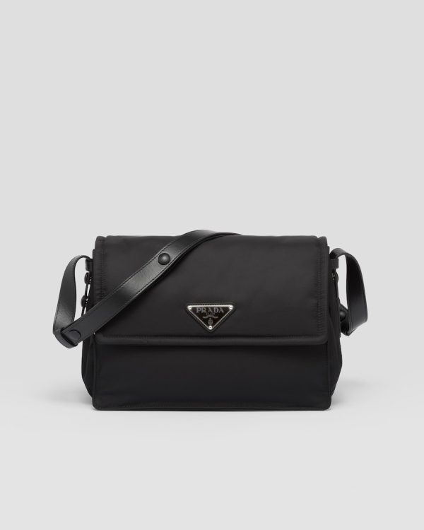 Medium Padded Re-Nylon Shoulder Bag